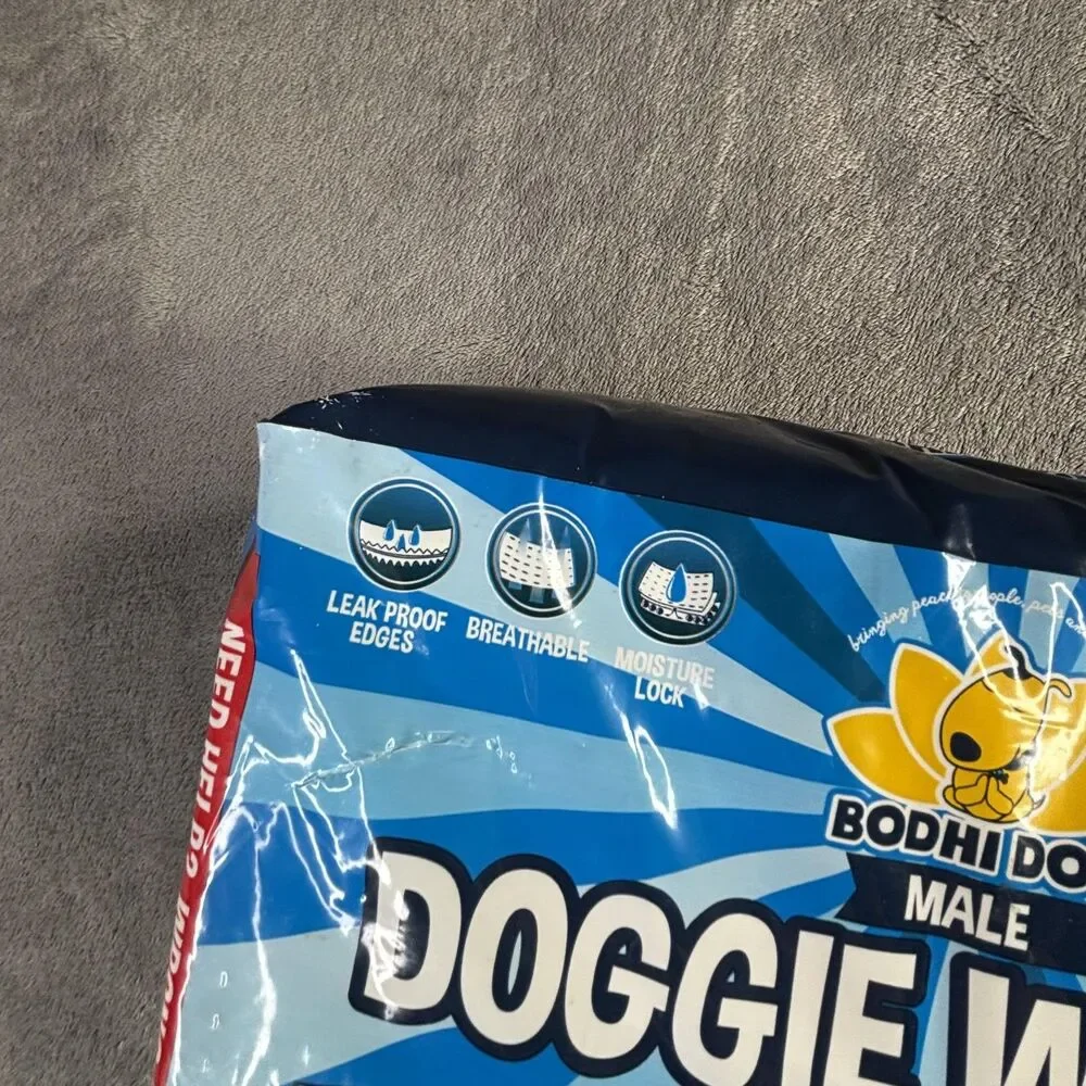 Bodhi Dog Disposable Male Doggie Wraps 20 Pack Medium 15-35 lbs Waist 15-21 Inch